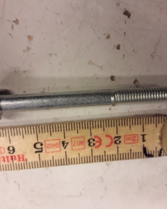 Hexagon head screw M6x60 DIN 931 8.8 galv